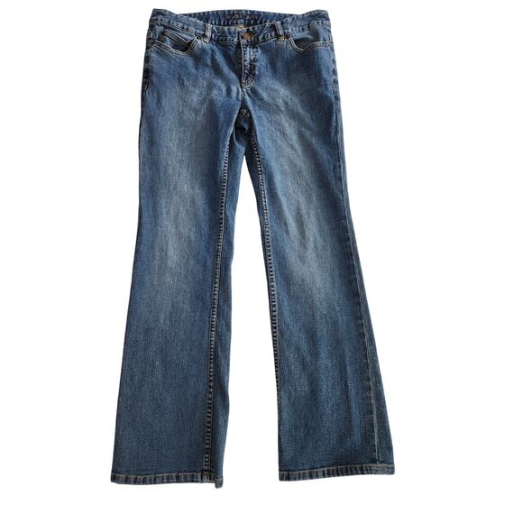Michael Kors Bootcut Jeans Women’s Size 10 Mid Rise Blue Denim - Picture 1 of 7